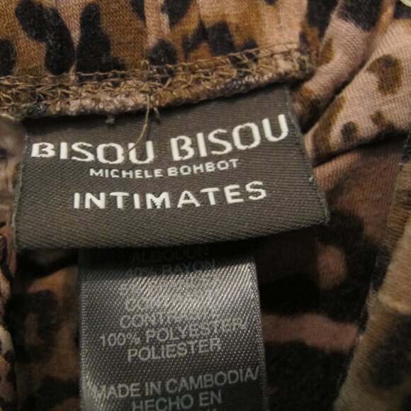 Bisou Bisou Intimates Pajama Set  2 pc Animal Print  Size Medium - Picture 9 of 14